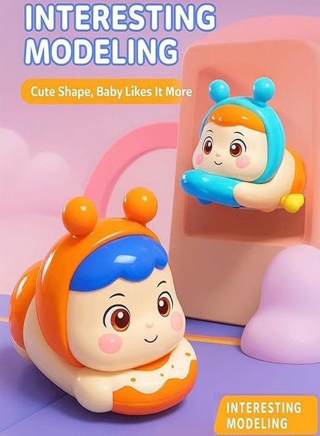 ACROWN ألعاب حيوانات لطيفة للأطفال من أكراون، لعبة دودة حسية ملونة تعمل بالزنبرك، مجسمات حشرات للأولاد والبنات متعددة الألوان (مرحباً بالدمية) - Image 4